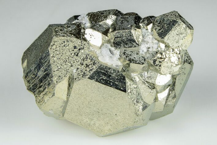 1.75" Shiny, Pyritohedral Pyrite Crystal Cluster - Peru
